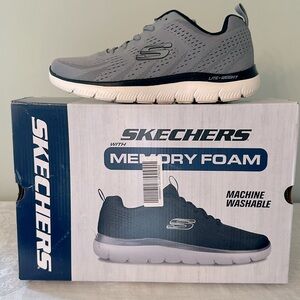 Men’s Skechers Size 8 Gray Sneakers w/ Memory Foam